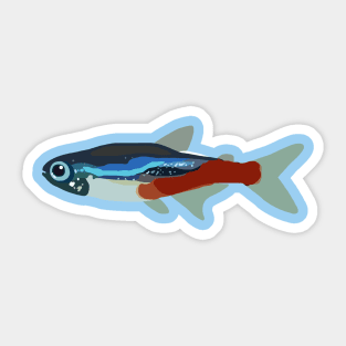 Neon Fish Sticker